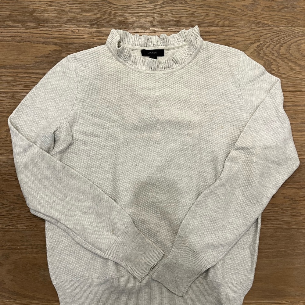 J. Crew mock ruffle Sweater
